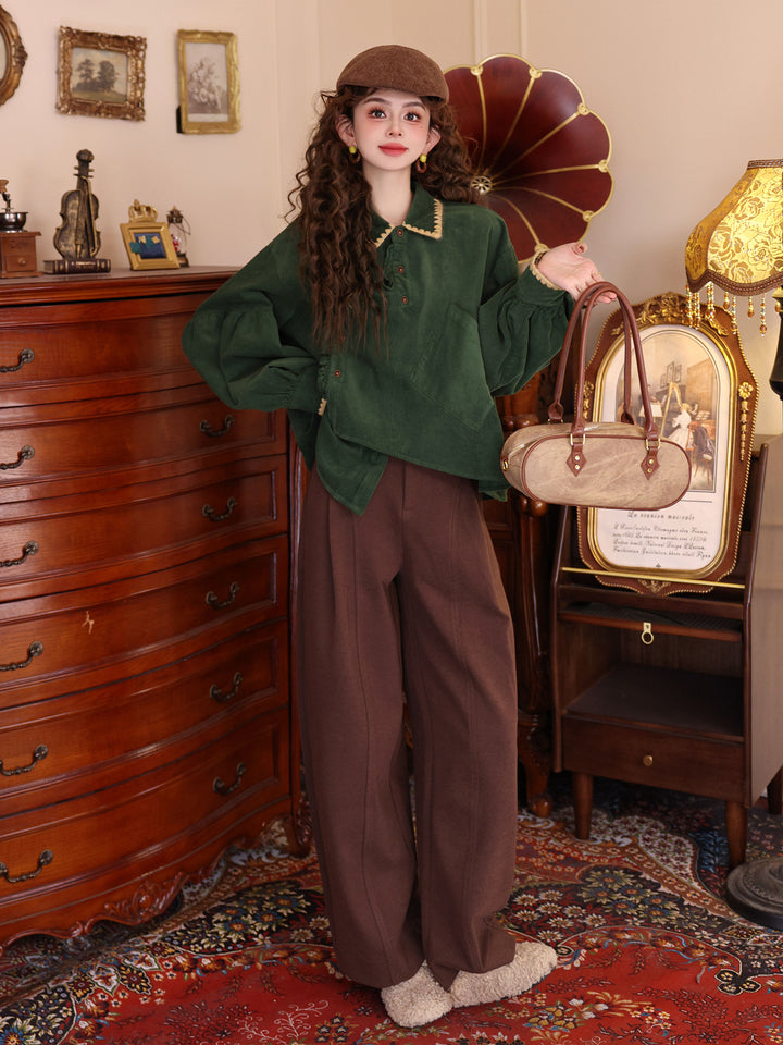 【Traveler in the Woods】Corduroy Shirt, Women&