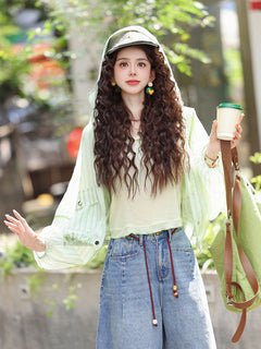【Homebound in the Lanes】2026 Summer Long-Sleeve UV-Protection Jacket + Tank Top, Women&